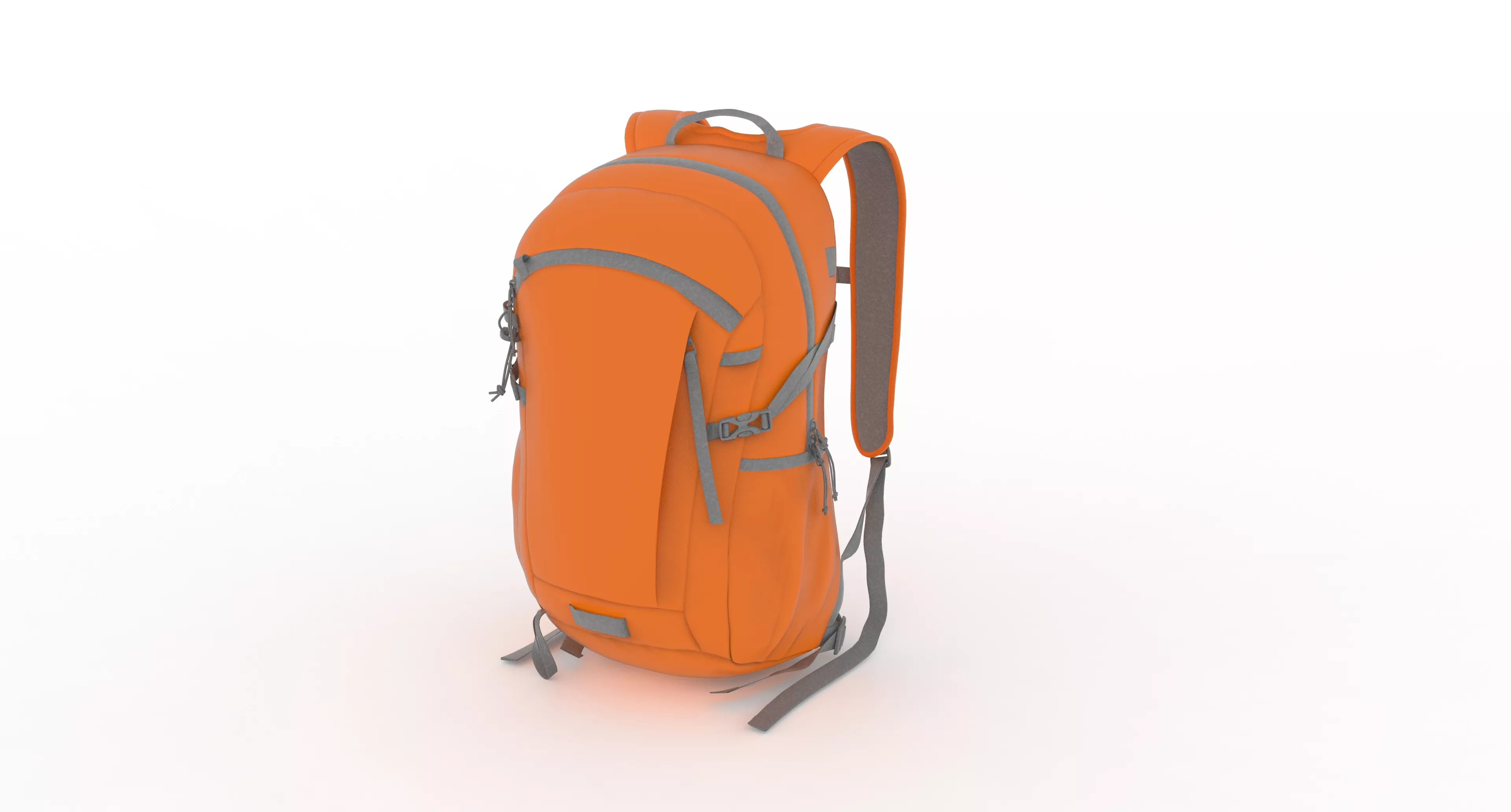 Backpack bag baggage Low-poly 3D model