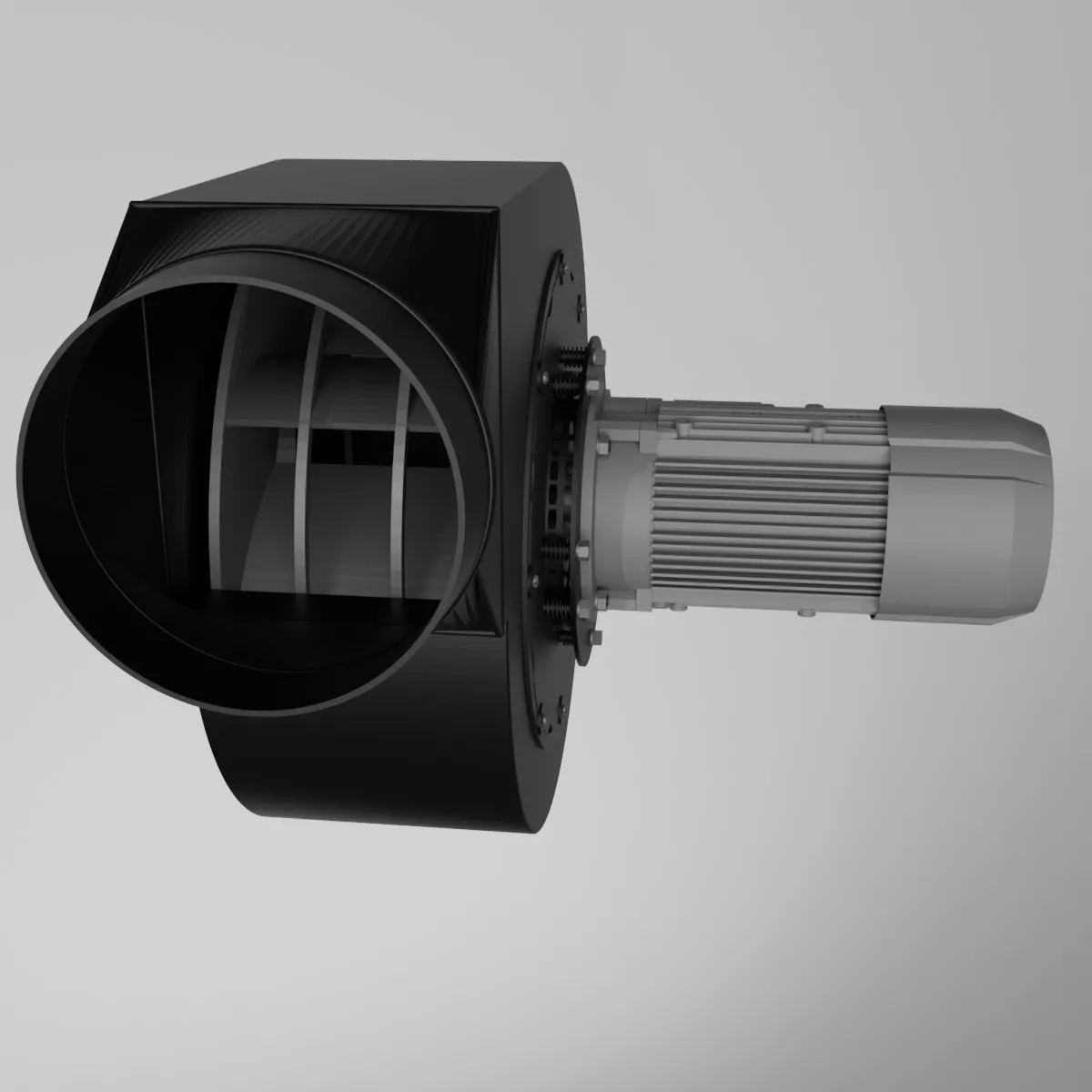 Commercial Centrifugal Fan - Flue GasSmoke Extractor 3D model
