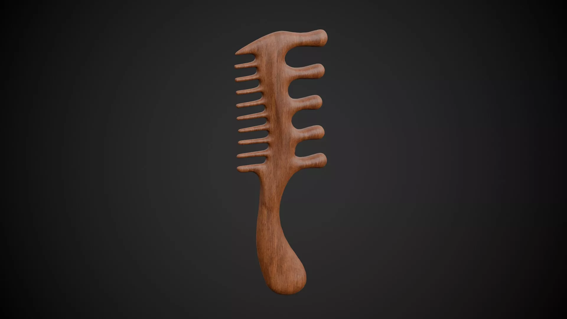 Hair Comb Low-poly 3D model
