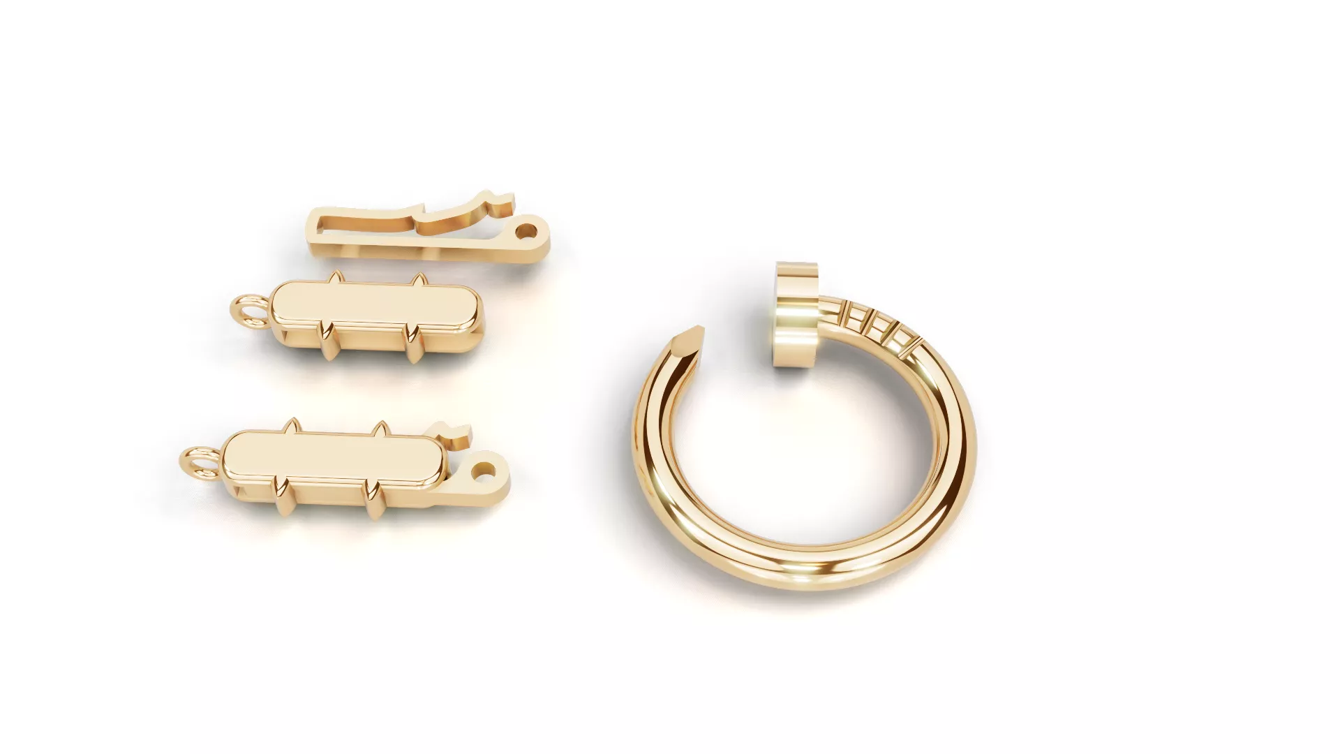 Jewelry Clasp 3D Print Model 3D print model