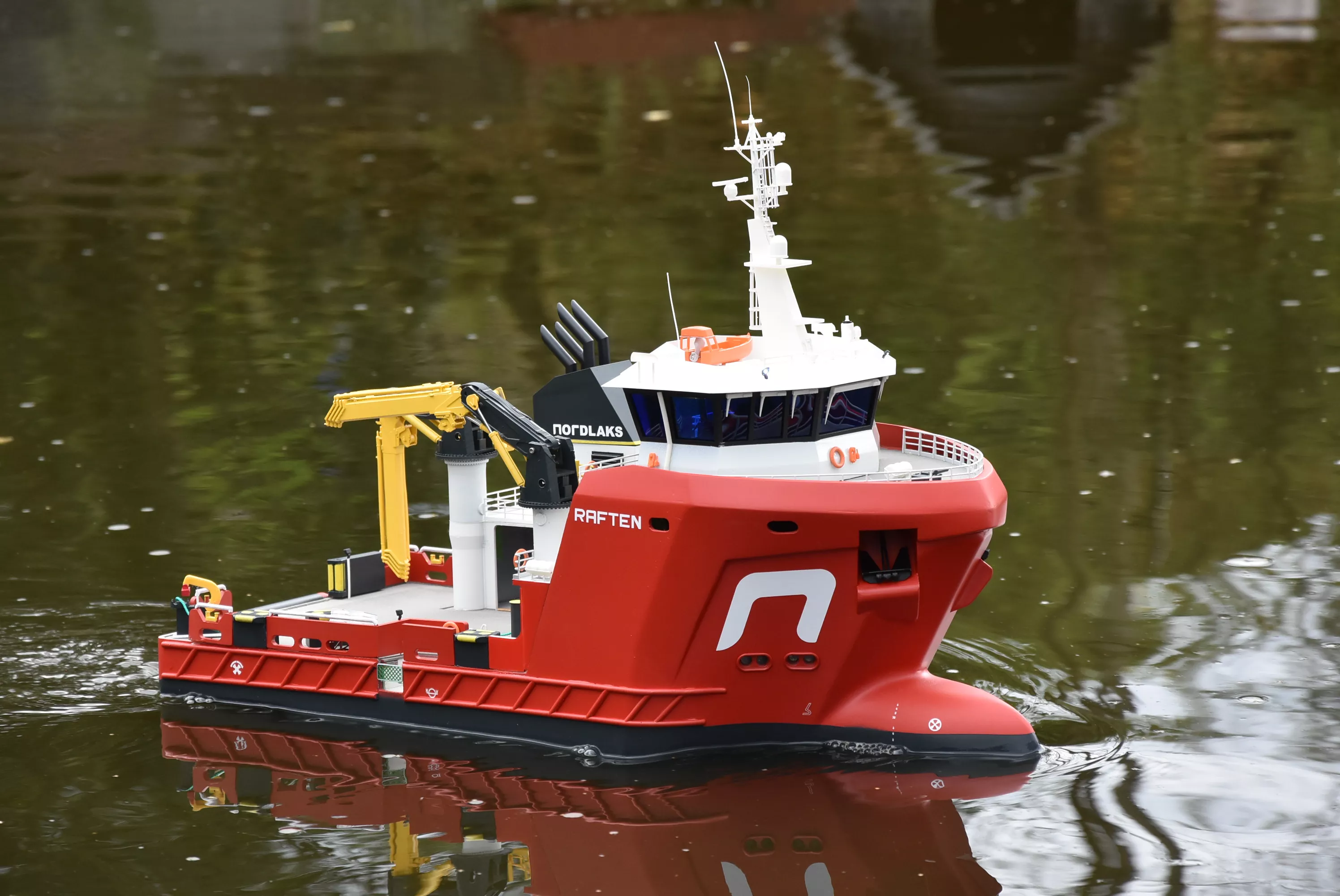 WORKBOAT AND FISHING SUPPORT VESSEL RC 1zu50 SCHIFFSMODELL 3D print model