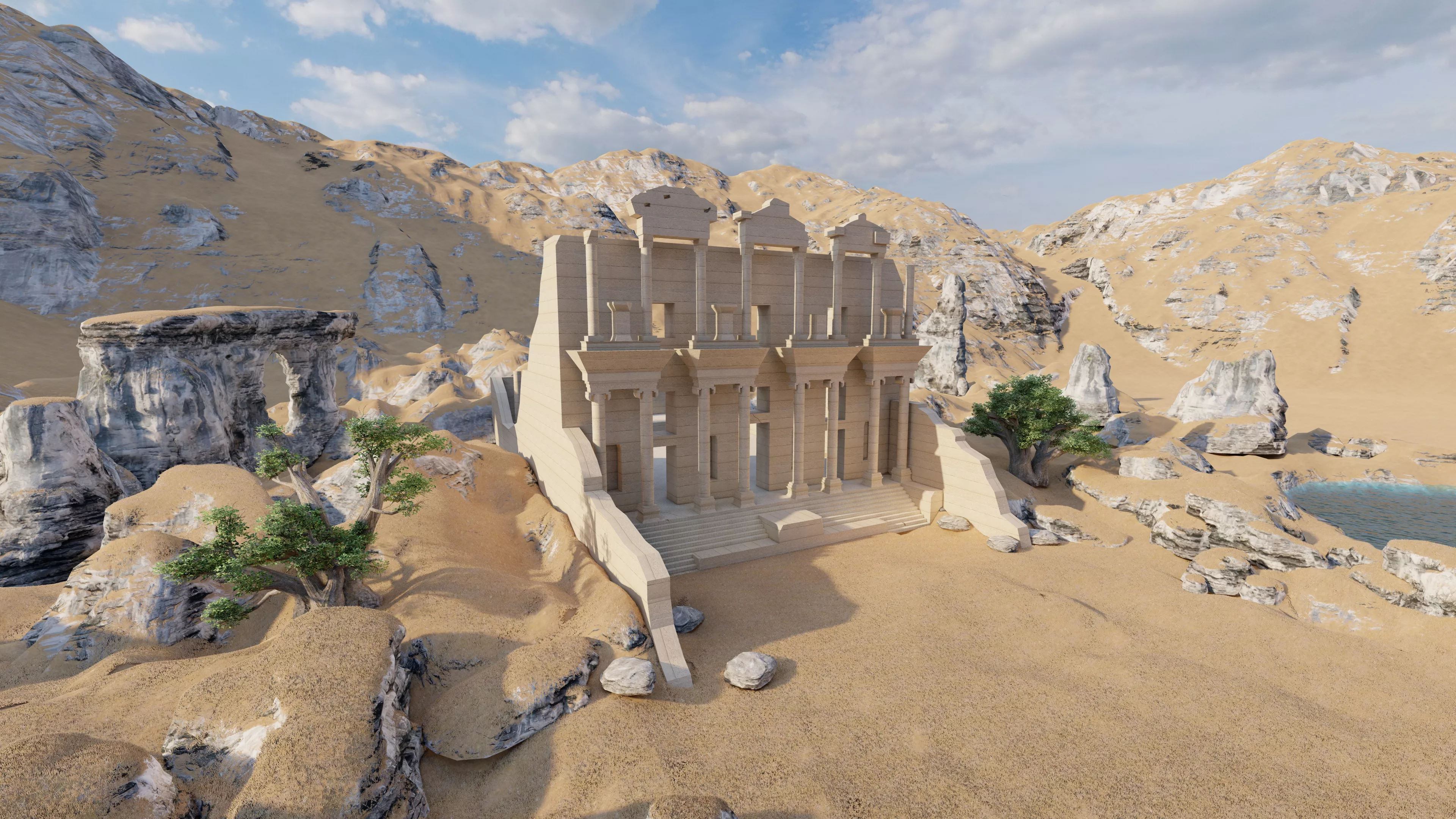 Historical temple-place of worship 3D model