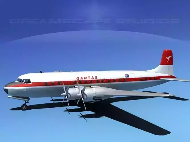Douglas DC-7C Qantas