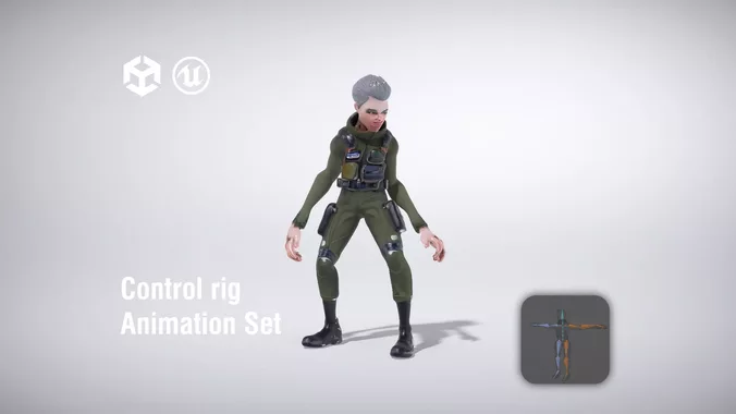 Military Pilot in Flight Suit with Tactical Gear
