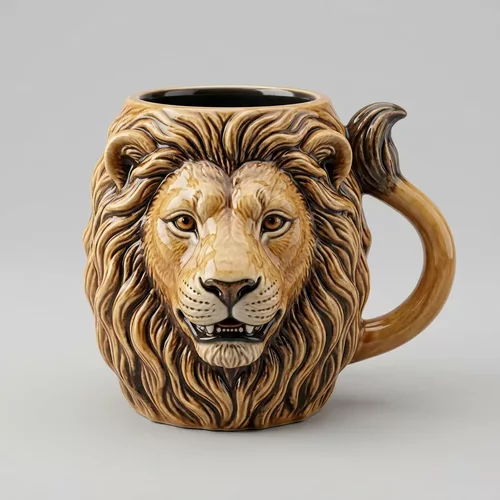 lion mug printable