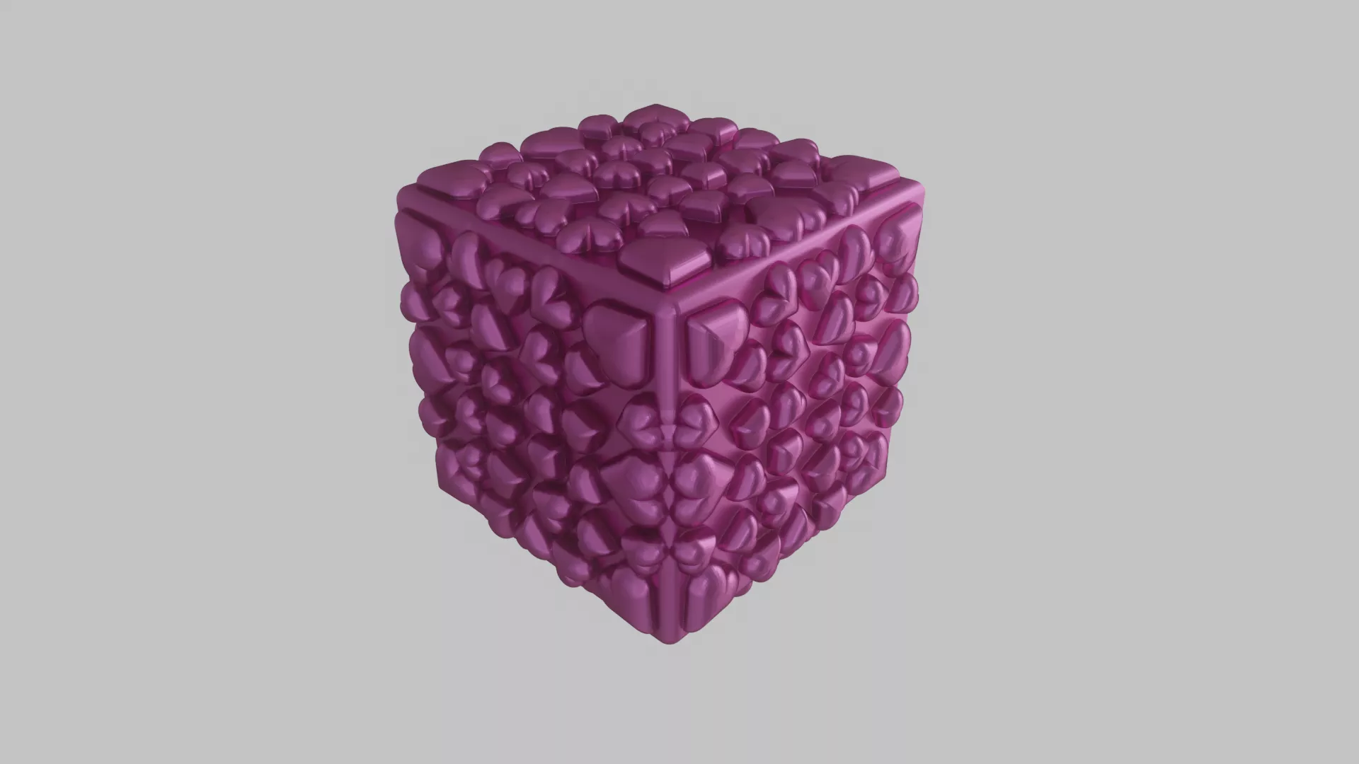PUFF HEART BOX 3D print model