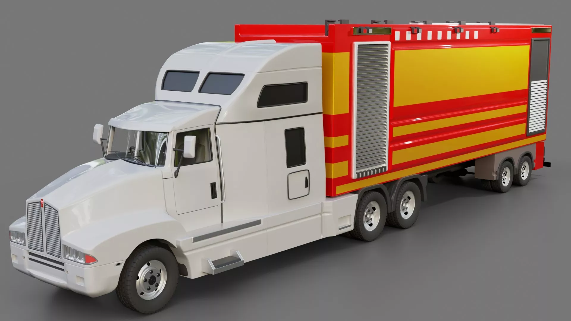 Kenworth T600 Fire Truck 3D model