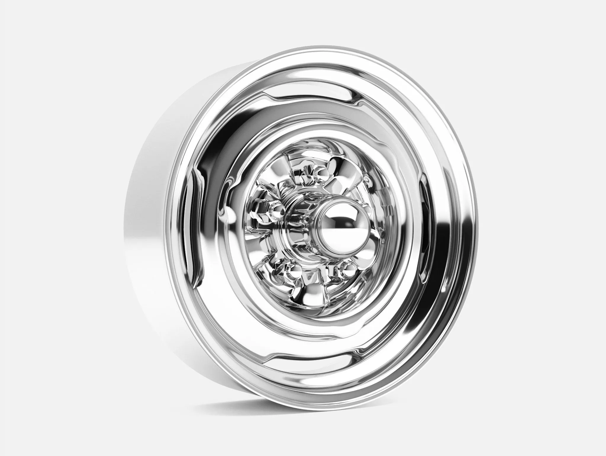 15x5 Chrome Reverse Wheel and Brake 3D print model