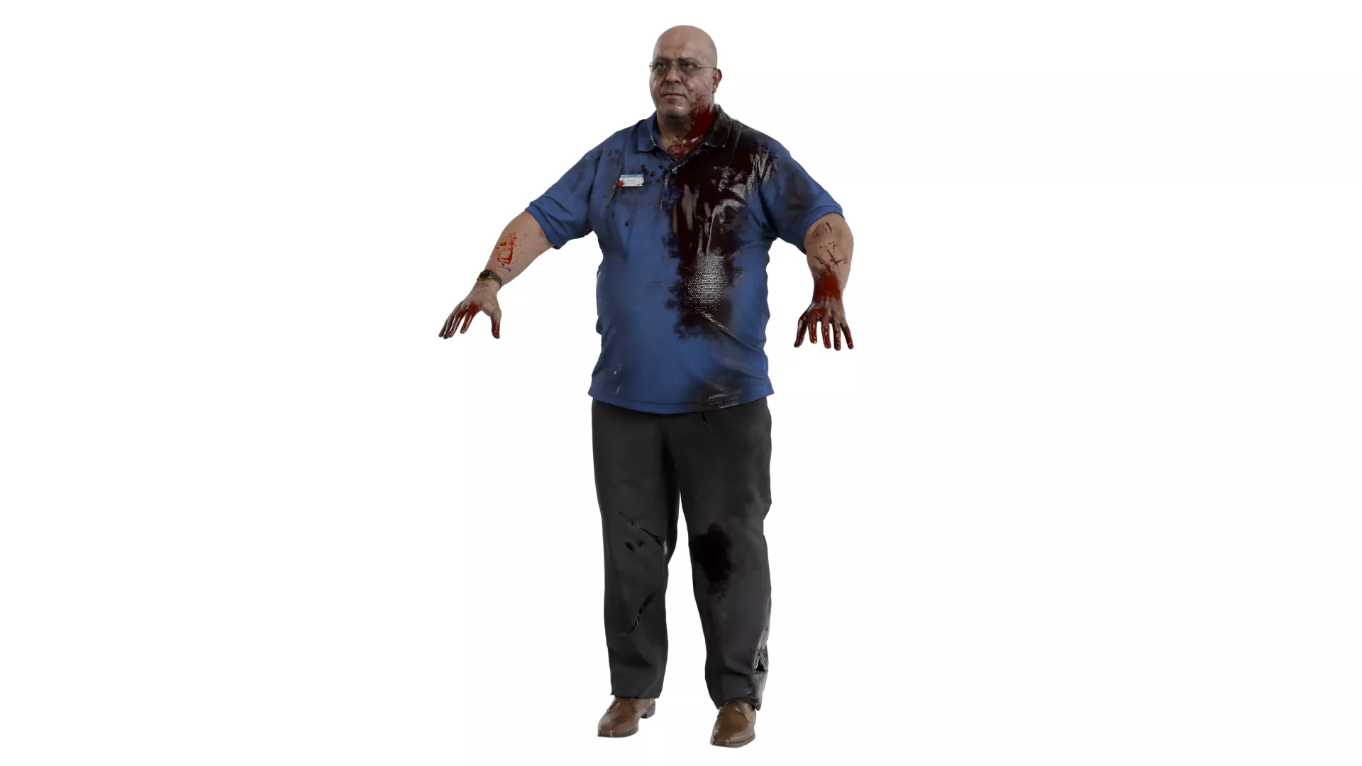 Wounded Fat Man 3D model