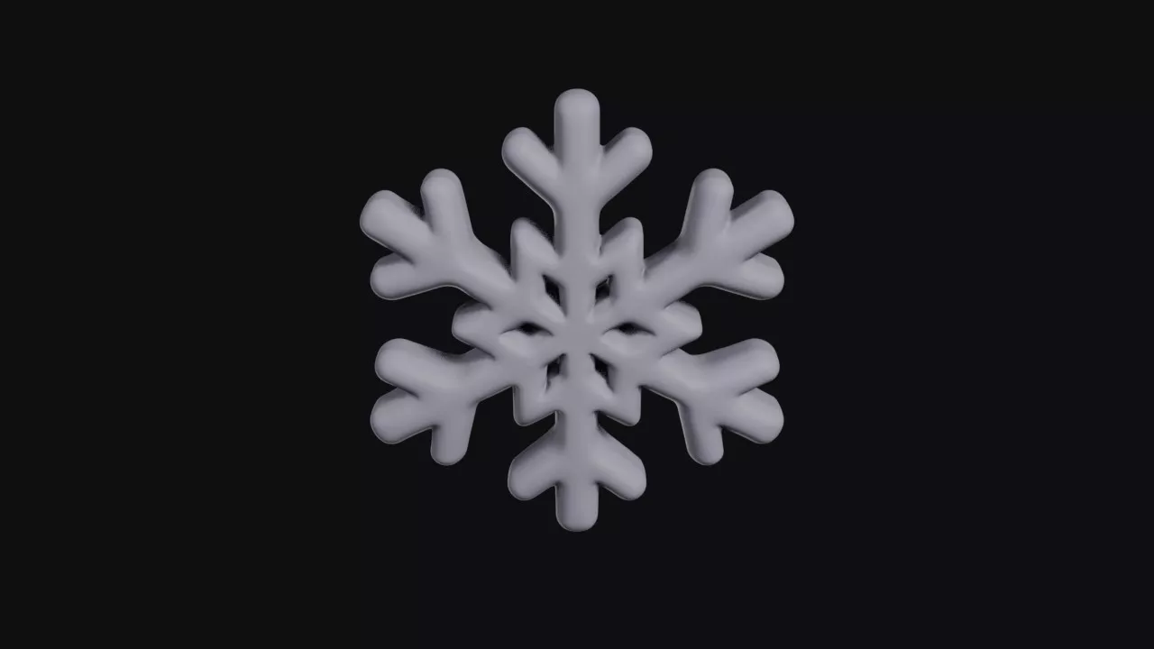 Snowflake Christmas Ornament 3D print model