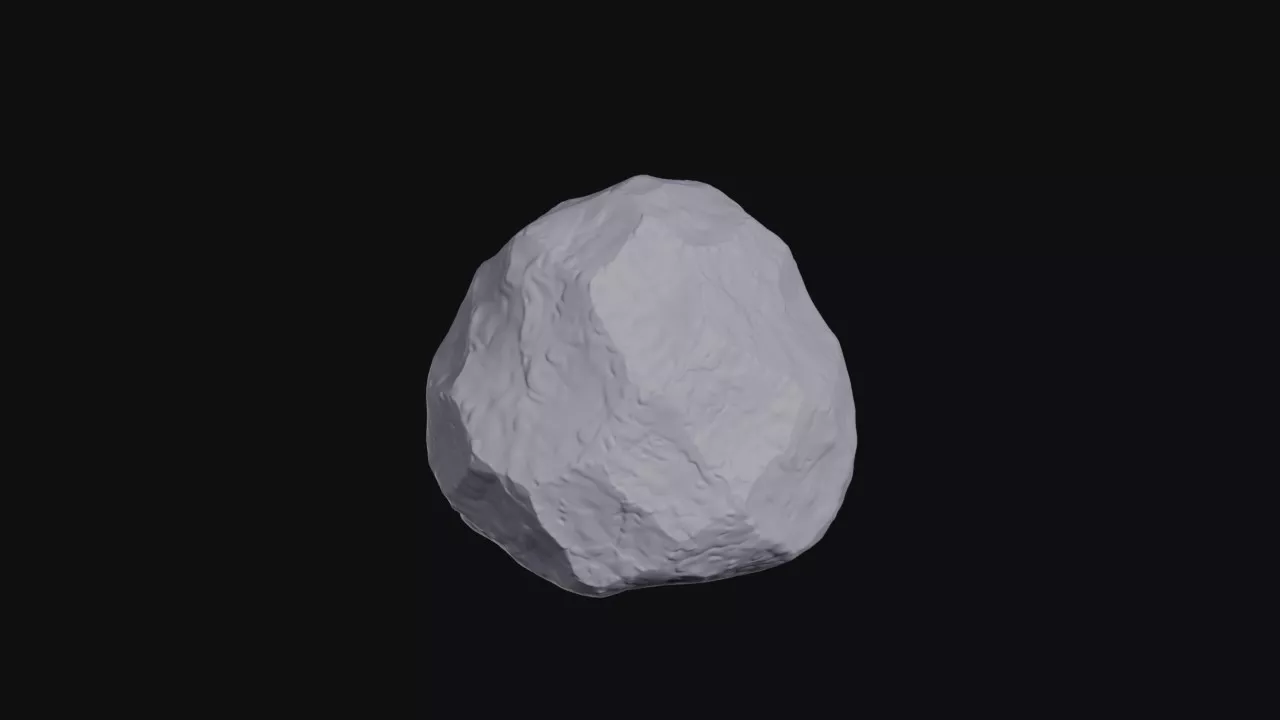 Silent Stone Low Poly Rock 3D print model