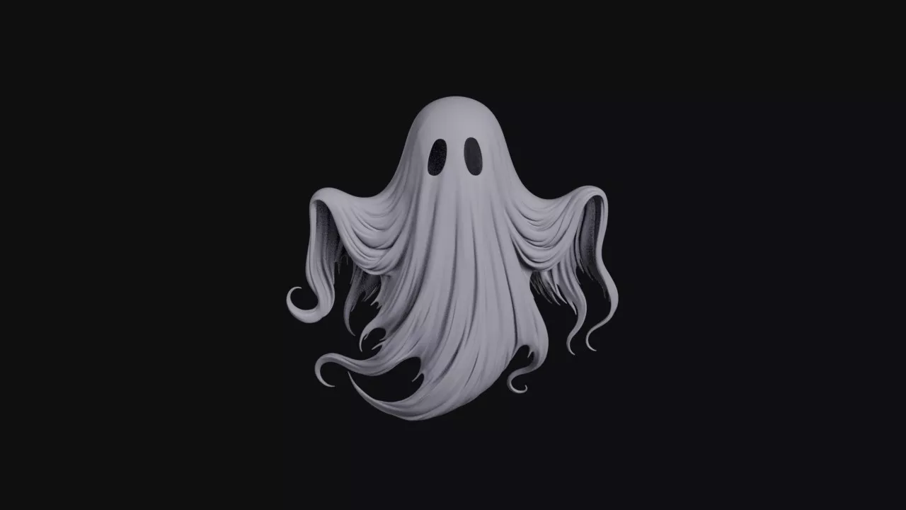 Flowing Sheet Ghost Halloween Decor 3D print model
