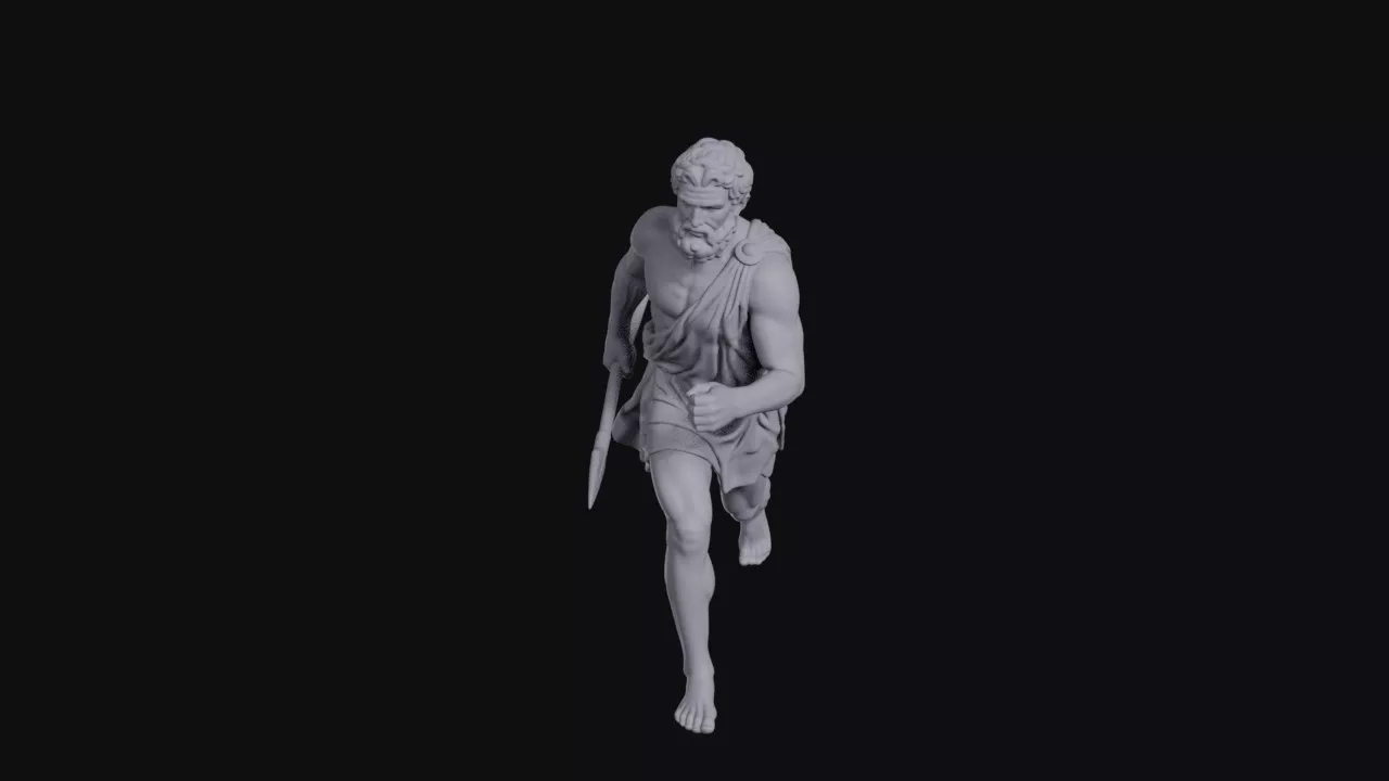 Running Cyclops Statue 3D print model
