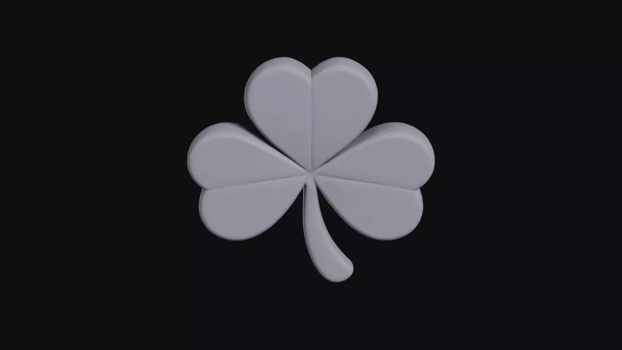 Lucky Clover Shamrock Charm 3D print model