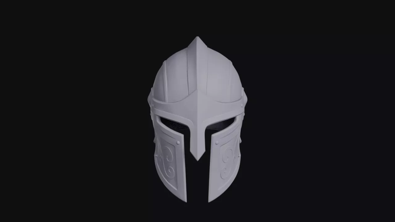 Gilded Sentinel Knight Helmet 3D print model