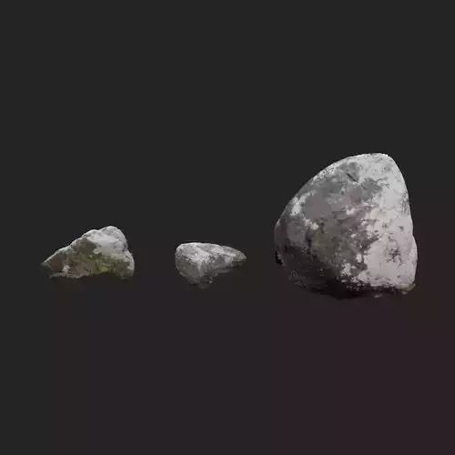 3d scanned stones 3 stones