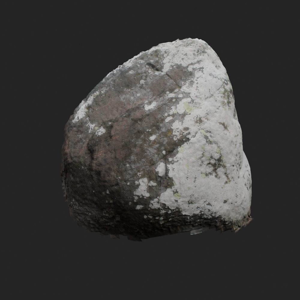 3d scanned stones 3 stones 3D model_5