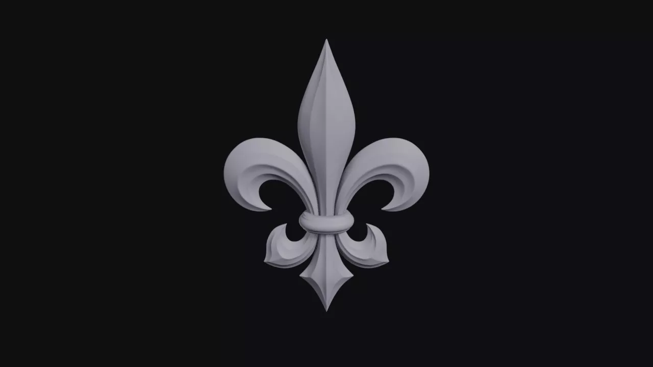 Bronze Fleur de Lis Ornament 3D print model