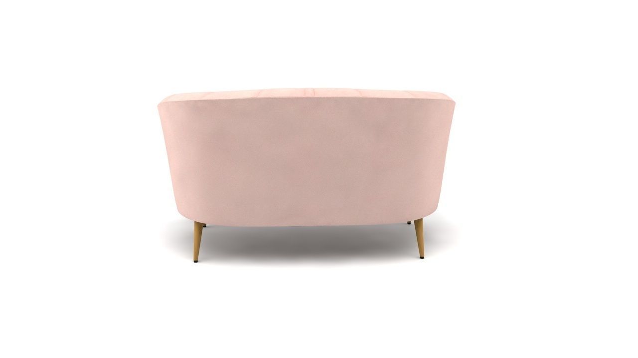 Canape droit Low-poly 3D model_5