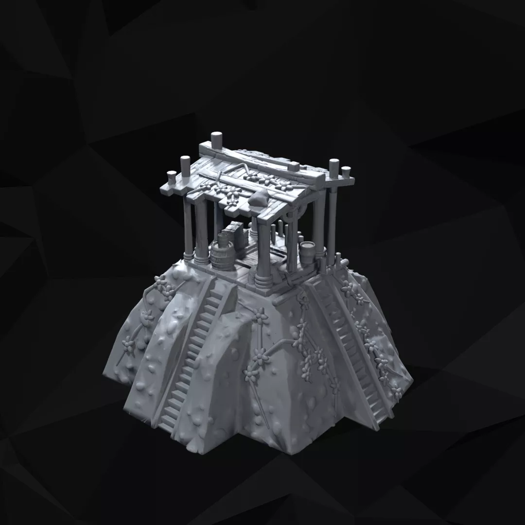 Historical Architecture Tabletop Terrain 3D print model