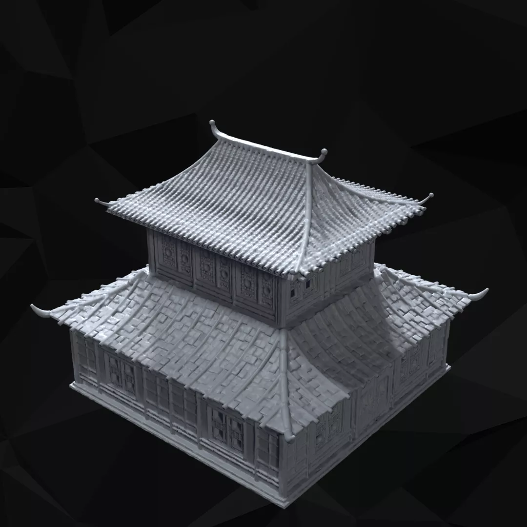 Feudal Japan Part 2 04 Tabletop Terrain 3D print model