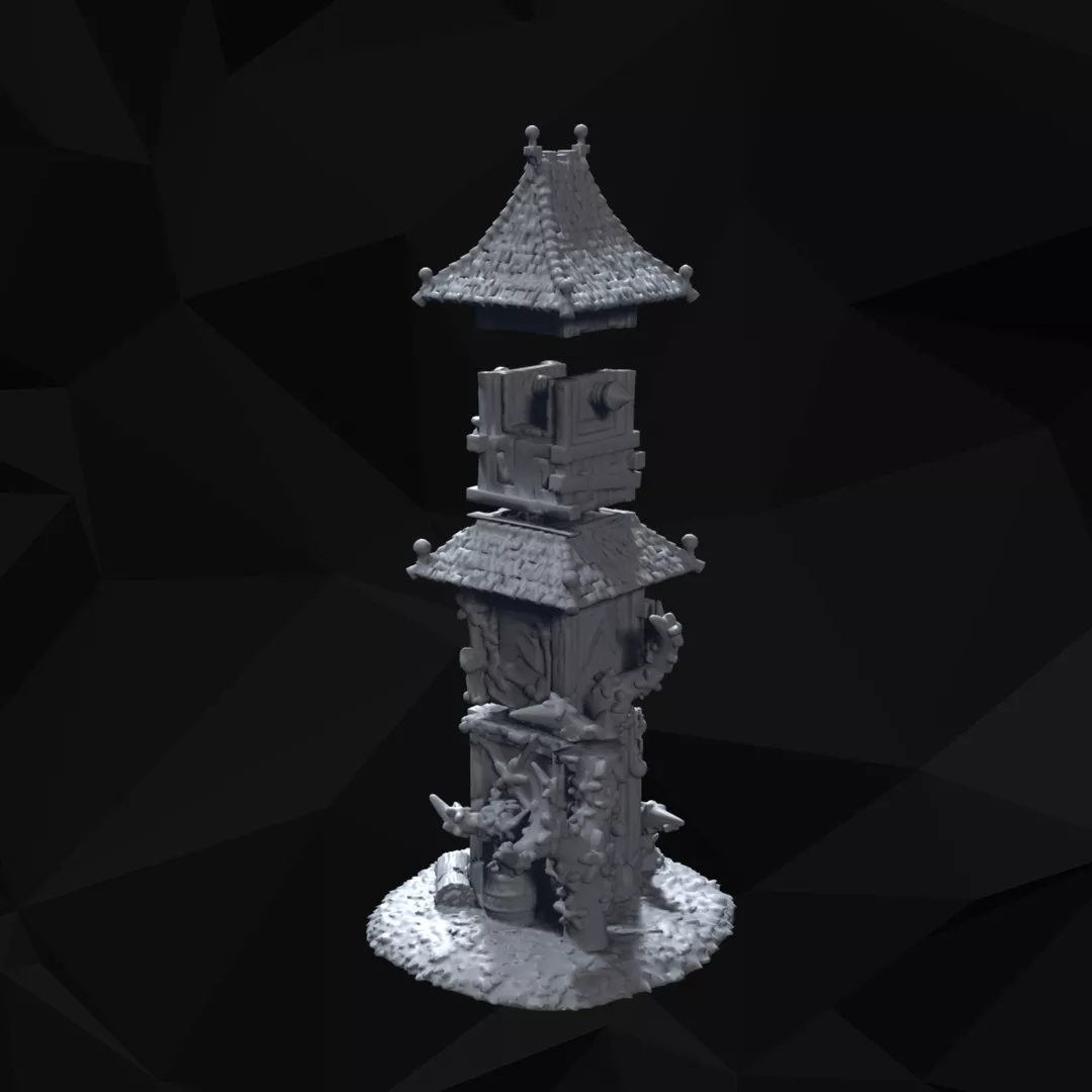 Historical Architecture of Different 5 Piece Set 3D print model