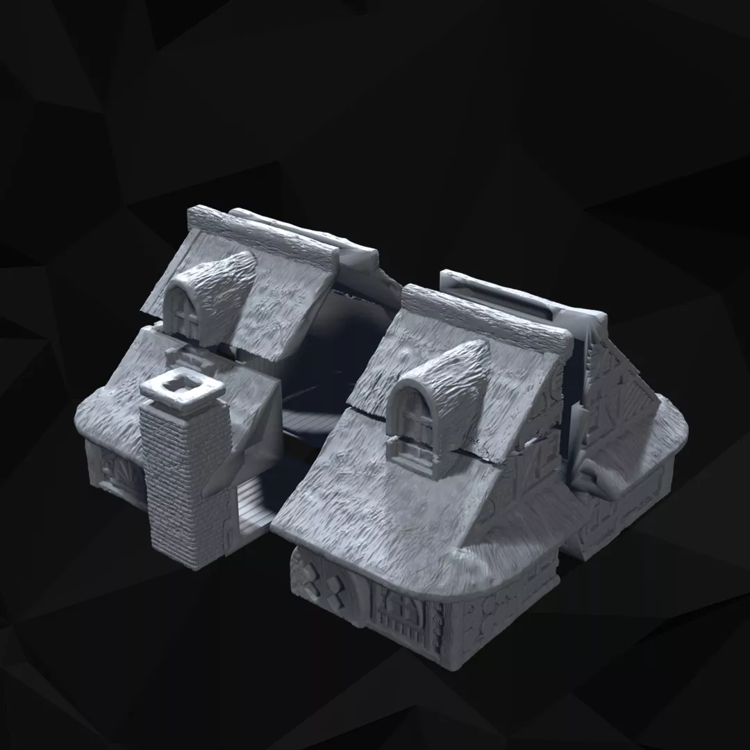Halfling Shire Village 06 Tabletop Terrain 3D print model