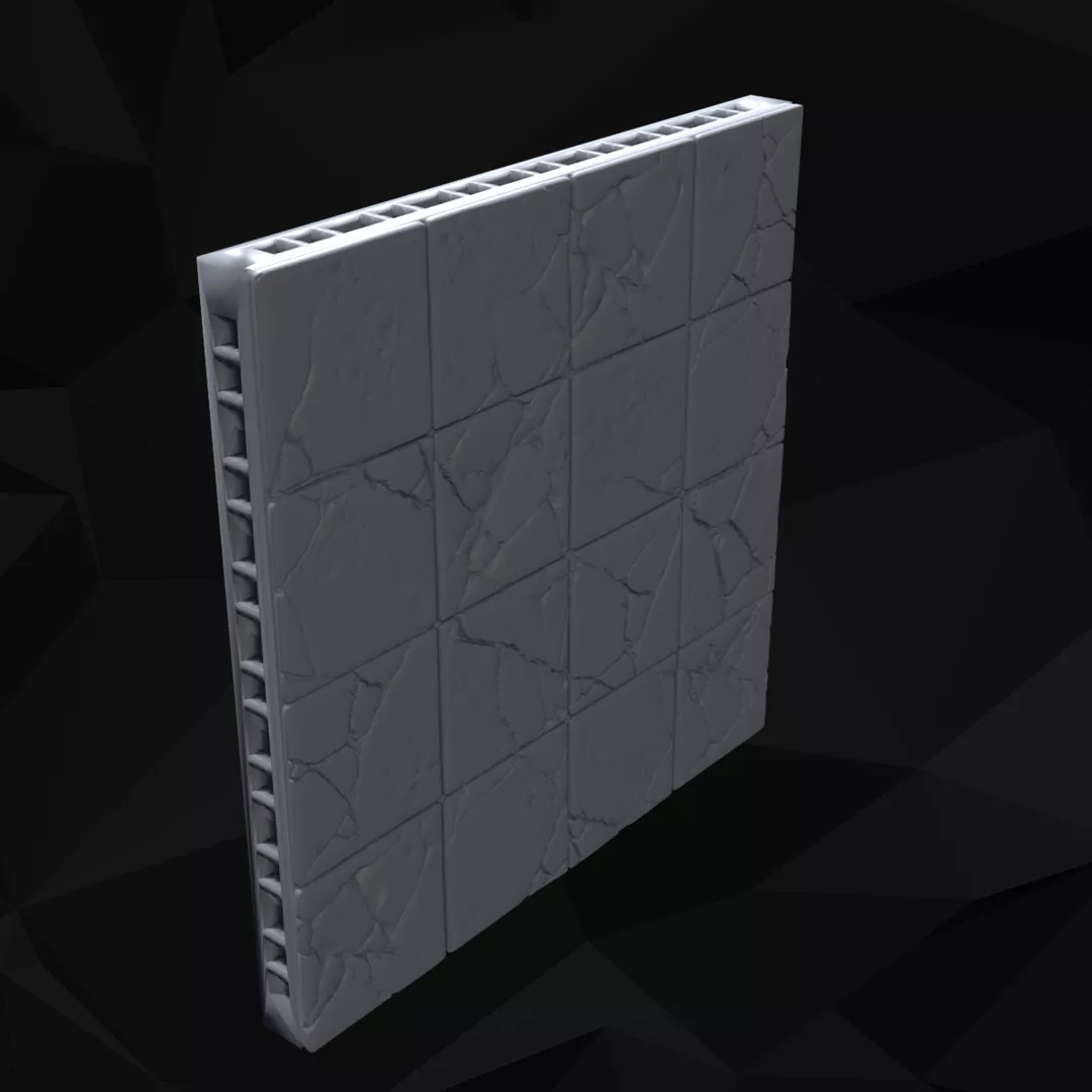 Modular Dungeon Floor 10 Piece Set 3D print model