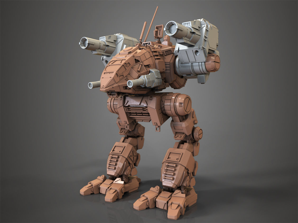 Mechwarrior Catapult Assembly Model warfare set Free 3D print model_9