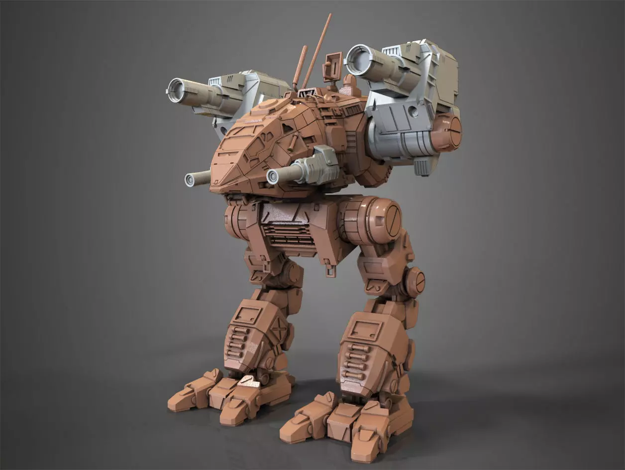 Mechwarrior Catapult Assembly Model warfare set Free 3D print model_0