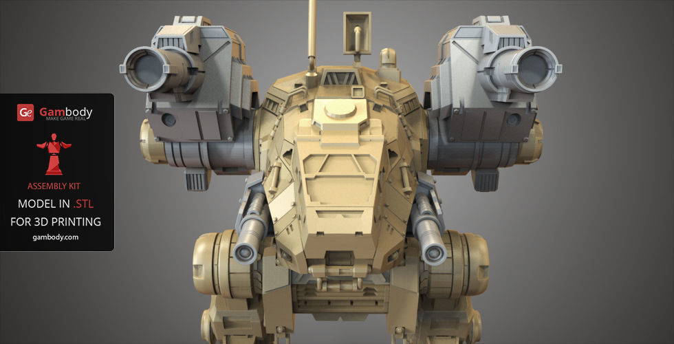 Mechwarrior Catapult Assembly Model warfare set Free 3D print model_5