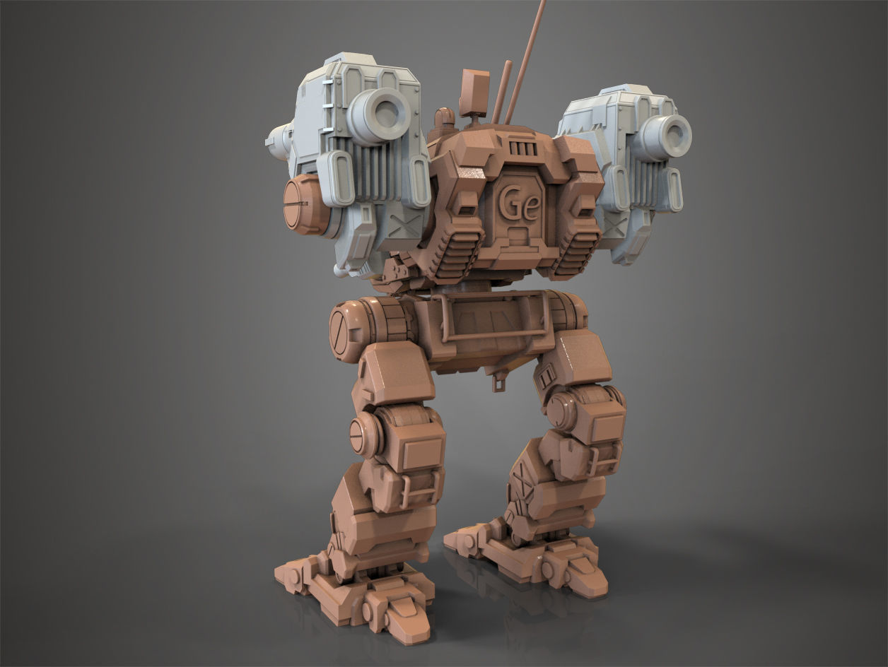 Mechwarrior Catapult Assembly Model warfare set Free 3D print model_7