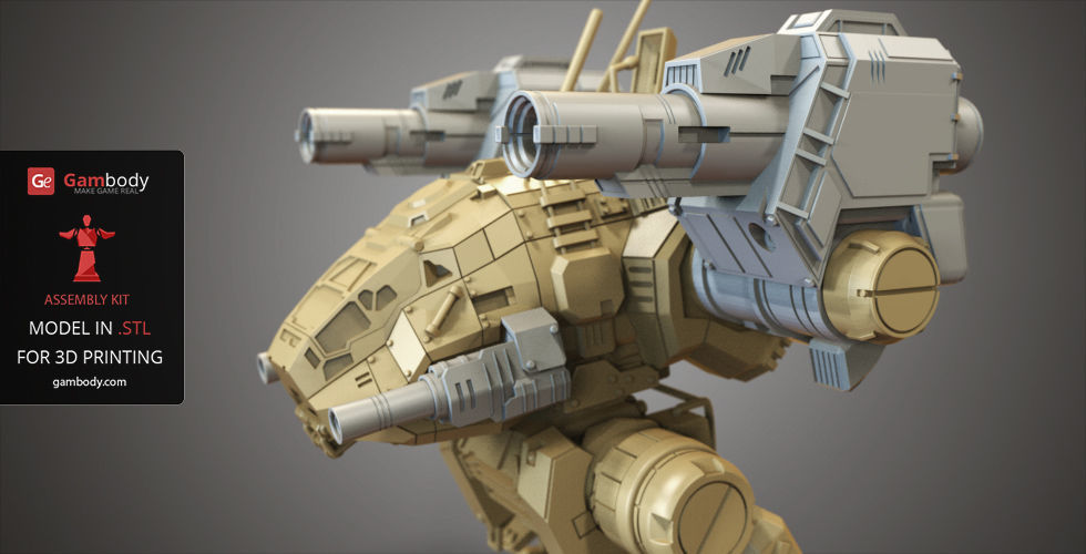 Mechwarrior Catapult Assembly Model warfare set Free 3D print model_2