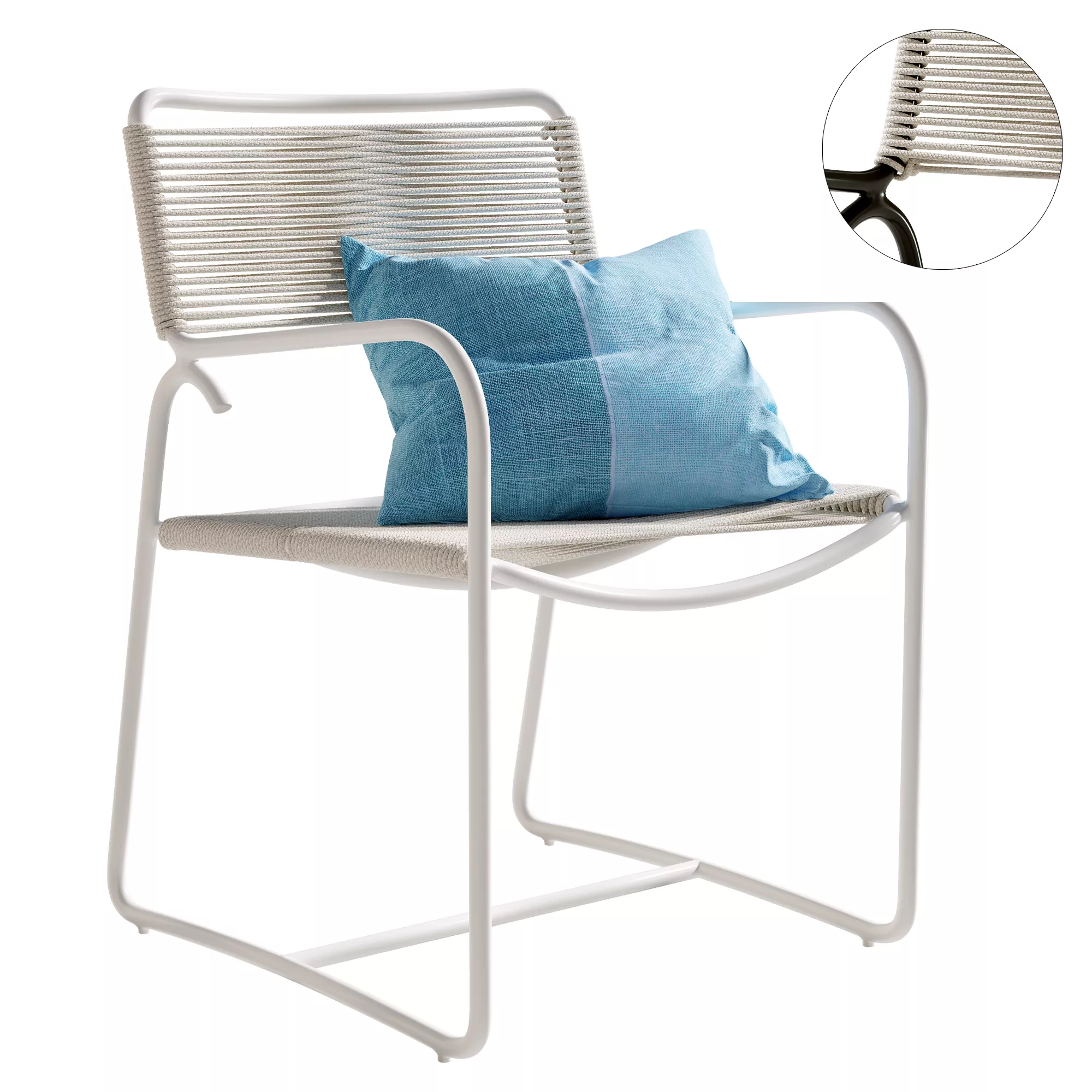 Walter Lamb Dining Arm Chair 3D model