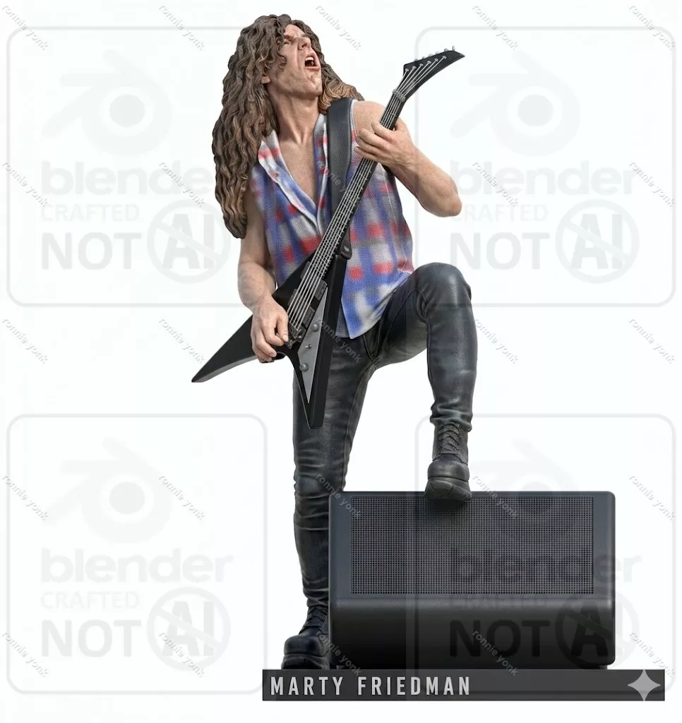 Marty Friedman 3d printing 3D print model