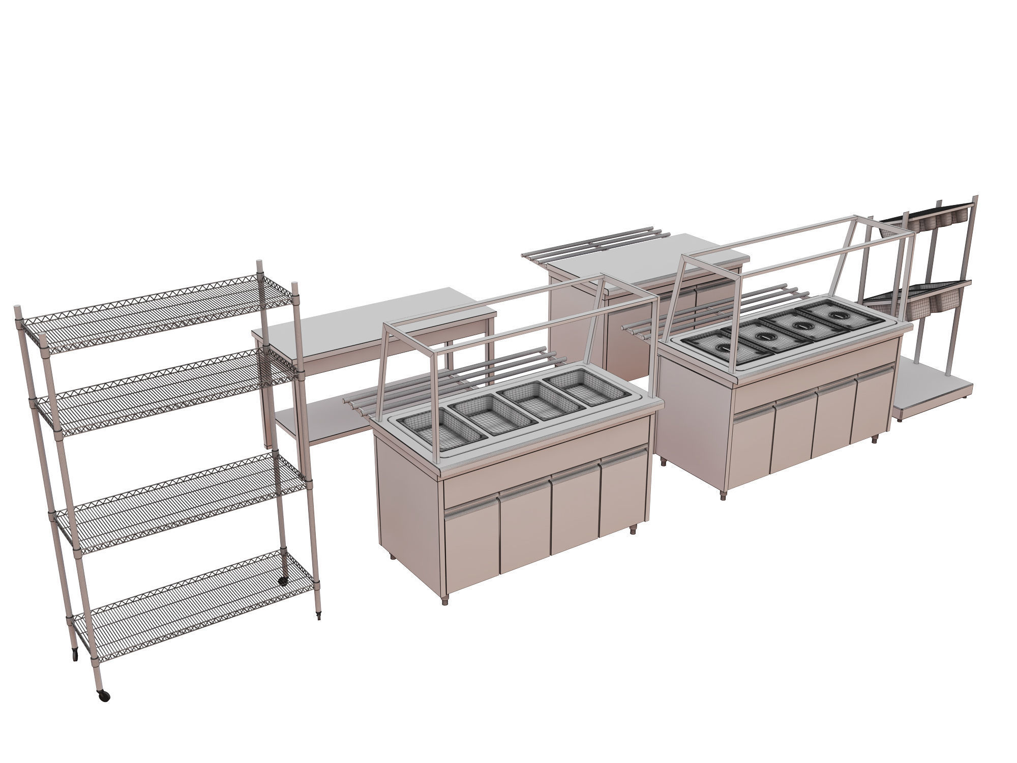 kitchen Equipment  3D model_7