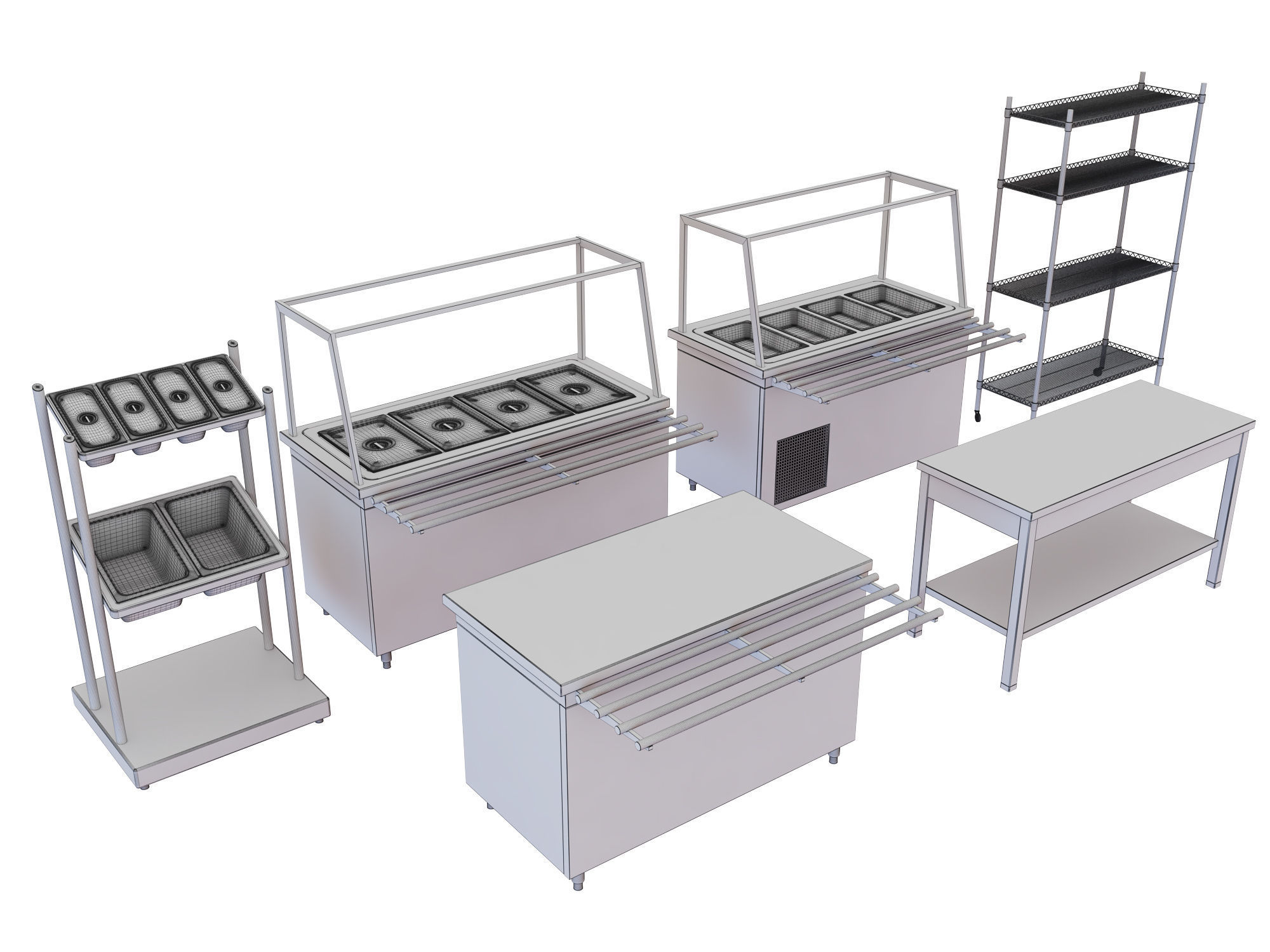 kitchen Equipment  3D model_8