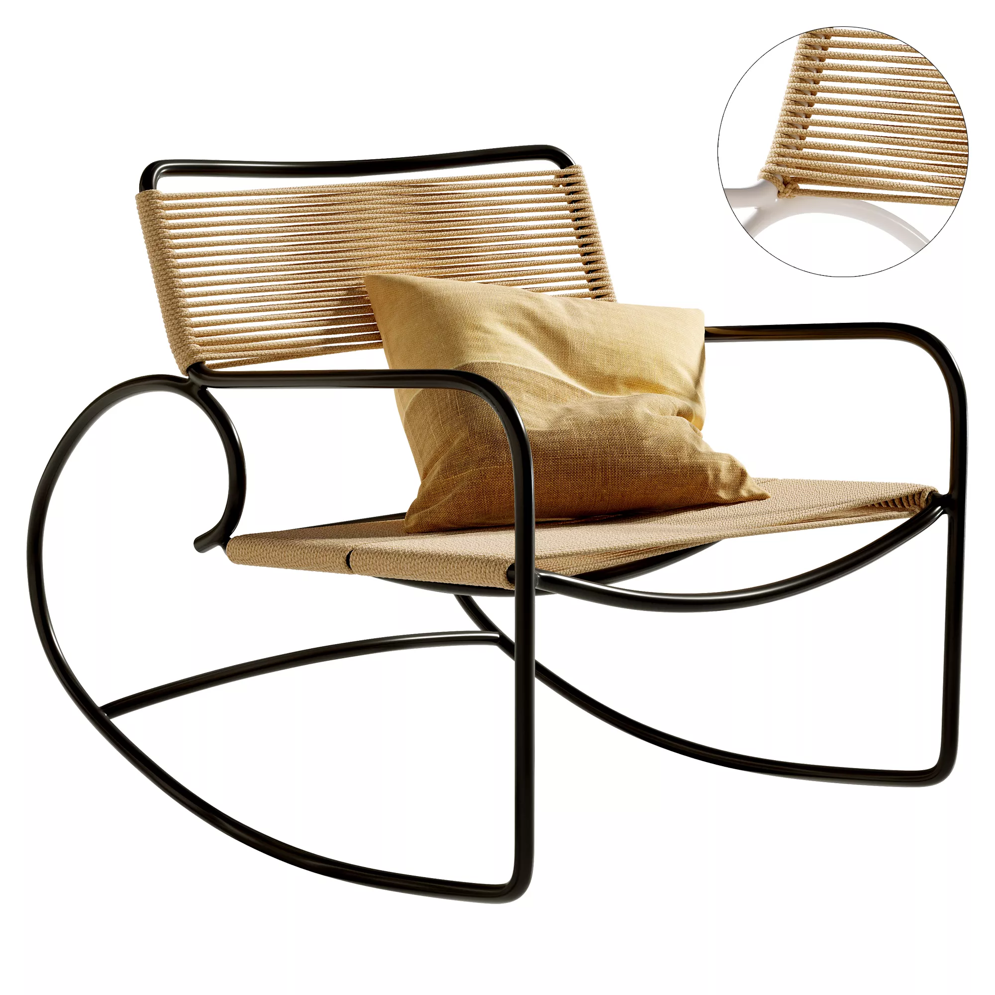Walter Lamb Rocking Chair 3D model