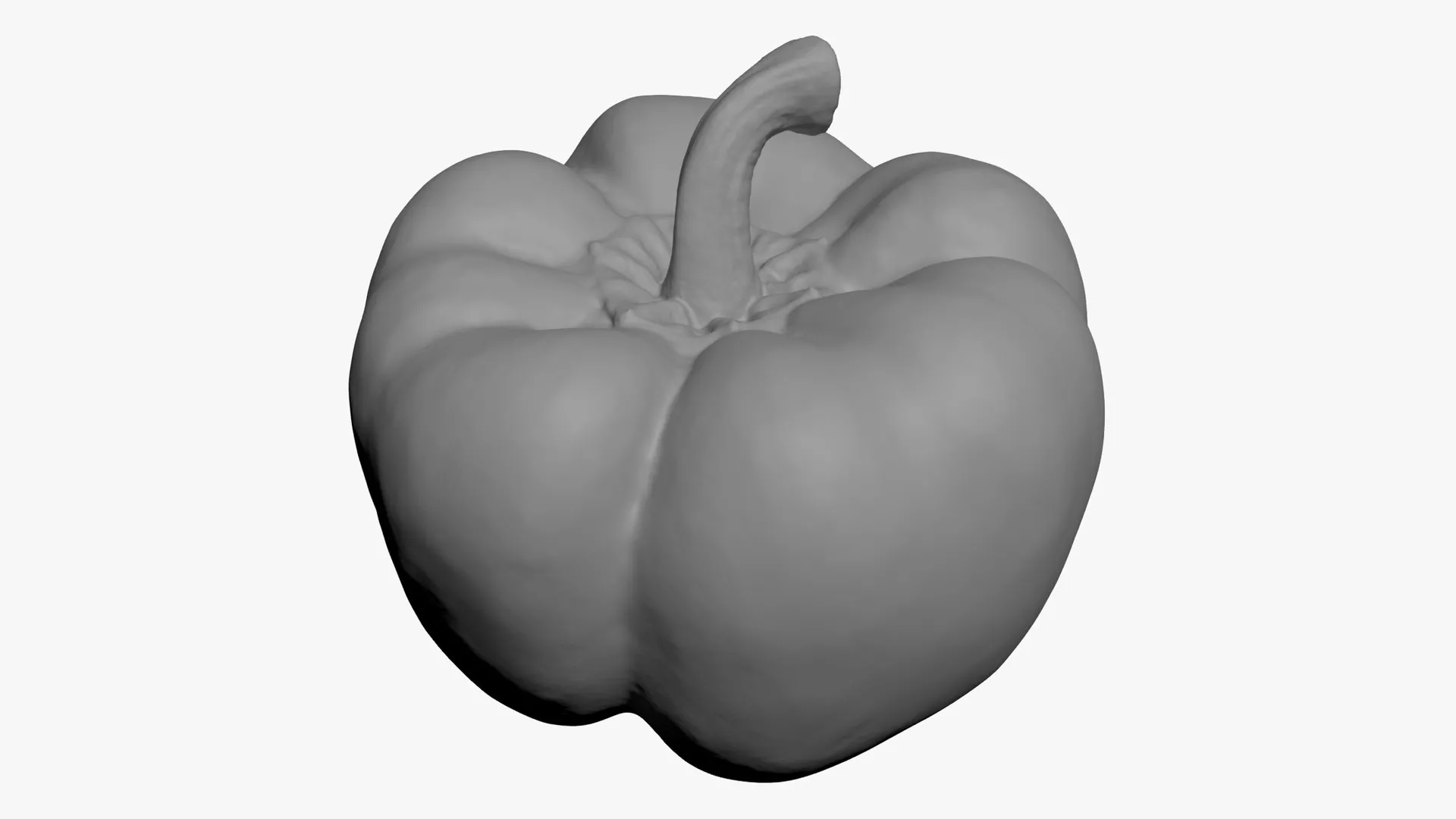Bell Pepper Green - For 3D Print 3D print model
