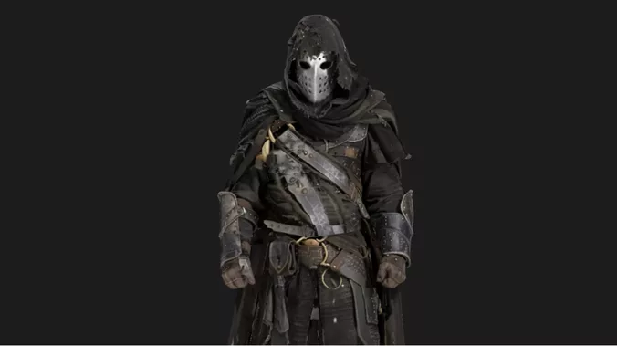 Post-Apocalyptic Wasteland Hooded Mercenary