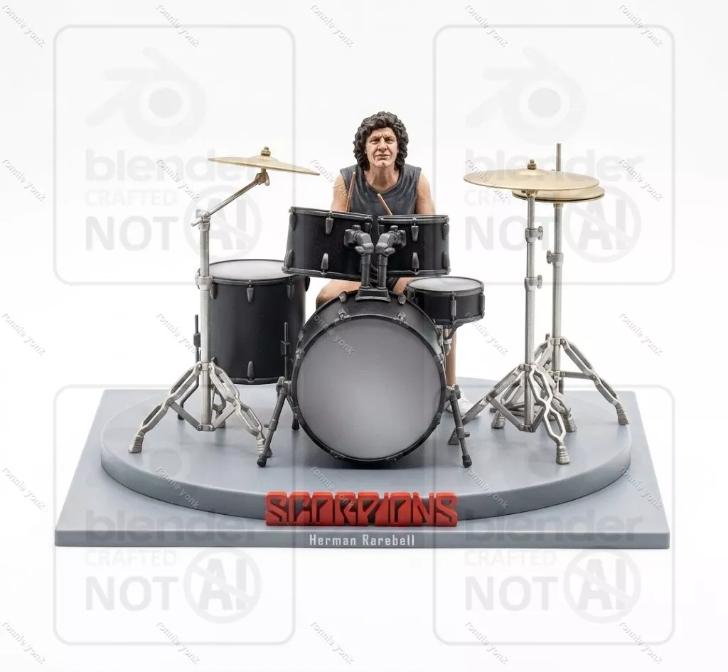Herman Rarebell Scorpions 3d printing 3D print model