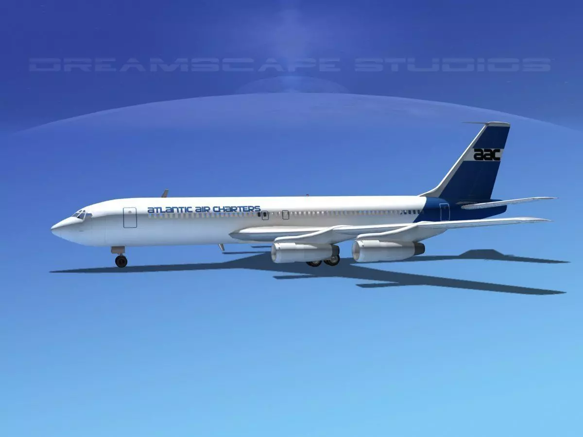 Boeing 707 Atlantic Air Charters 3D model