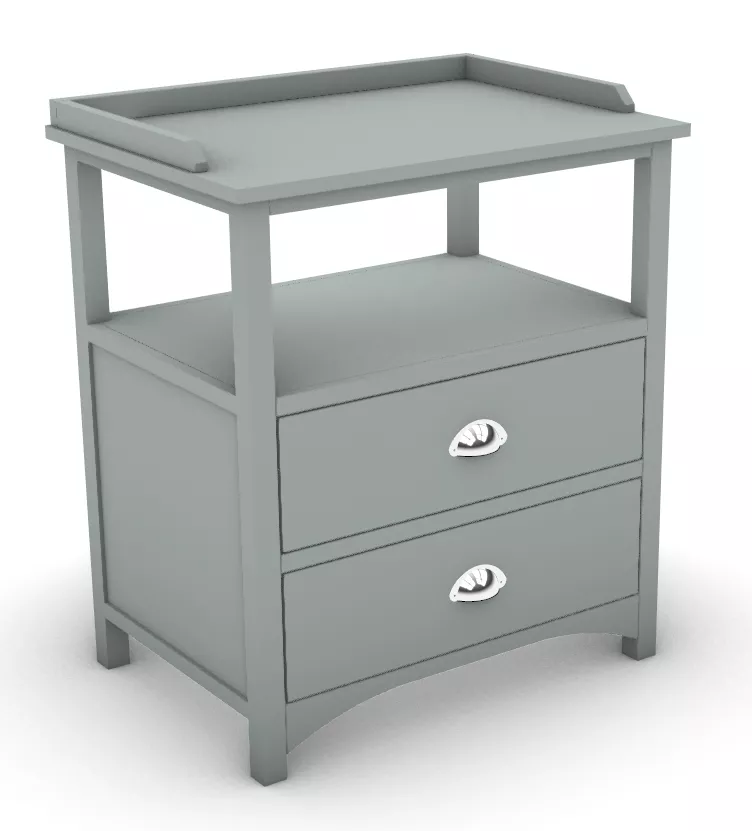 Side Table 02 drawers 3D print model
