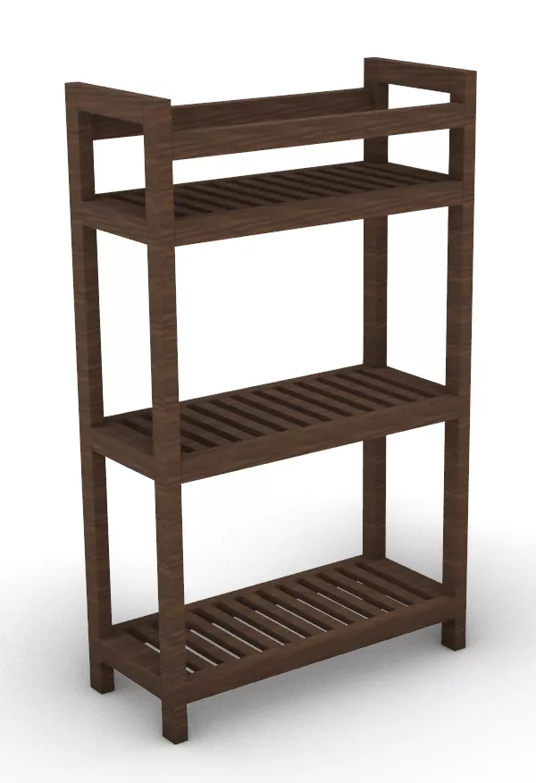 Bathroom rack 3 tiers 3D print model