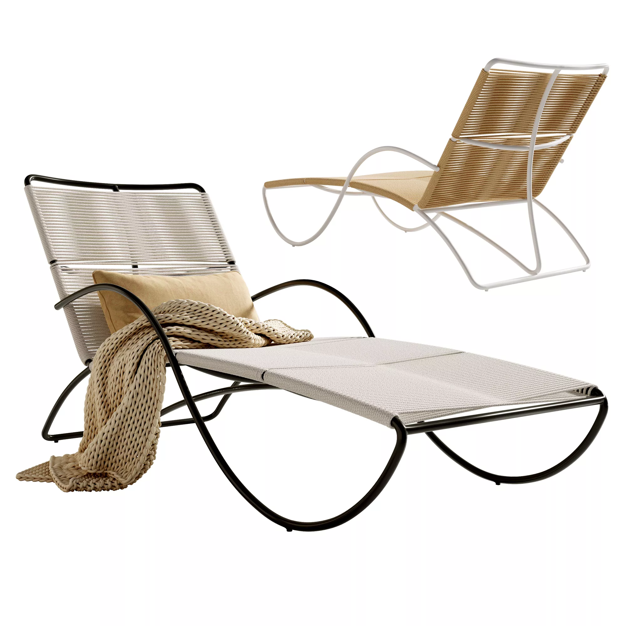 Walter Lamb Chaise 3D model