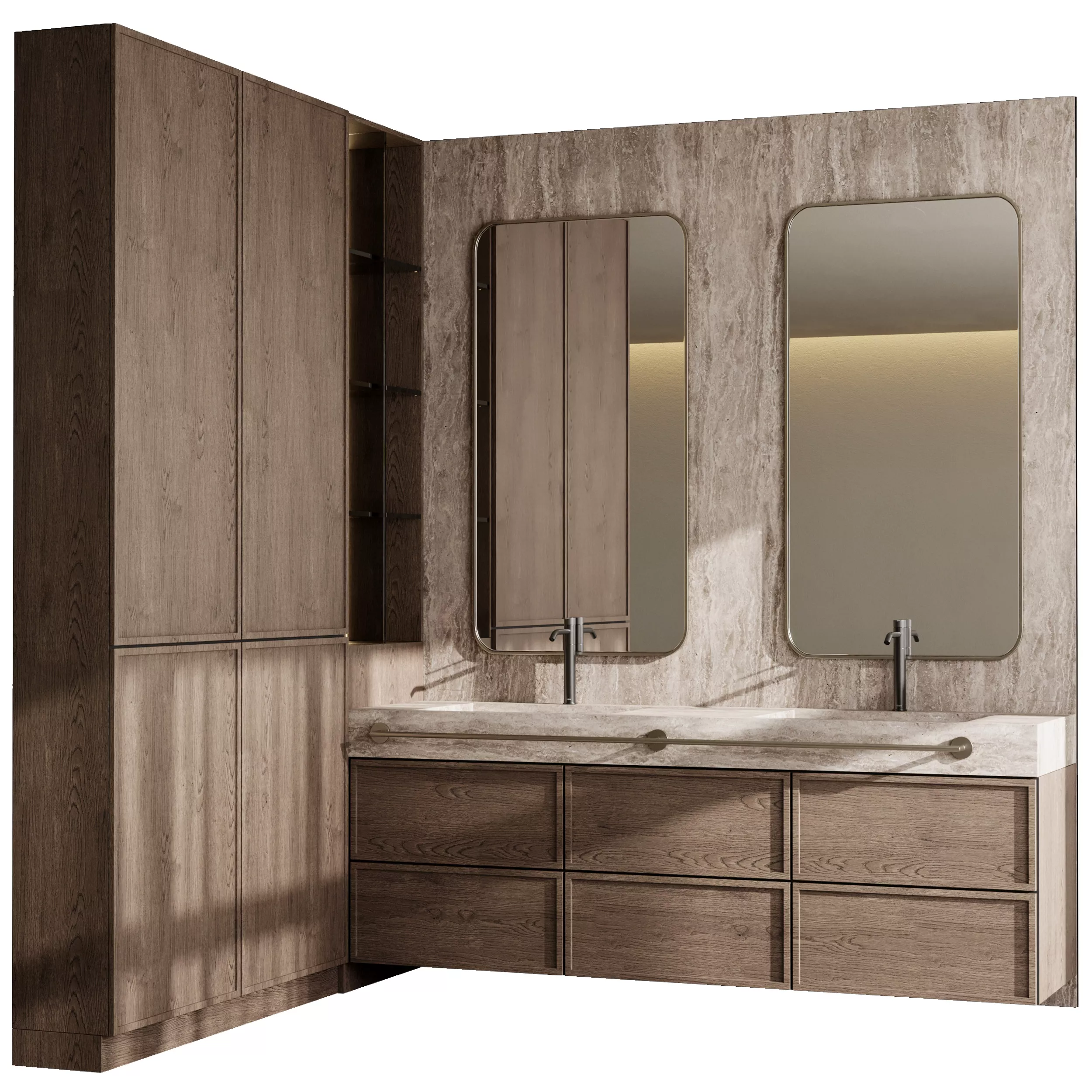 Bathroom furniture by Fauset Bathroom 241 Low-poly 3D model
