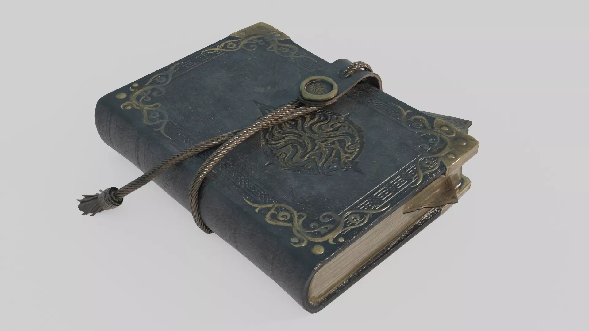 Mysterious Magic Style Magic Book 3D model