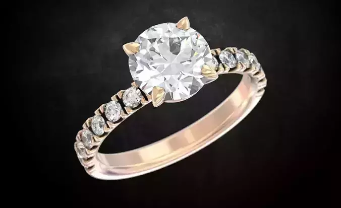 Ring with stones for girls