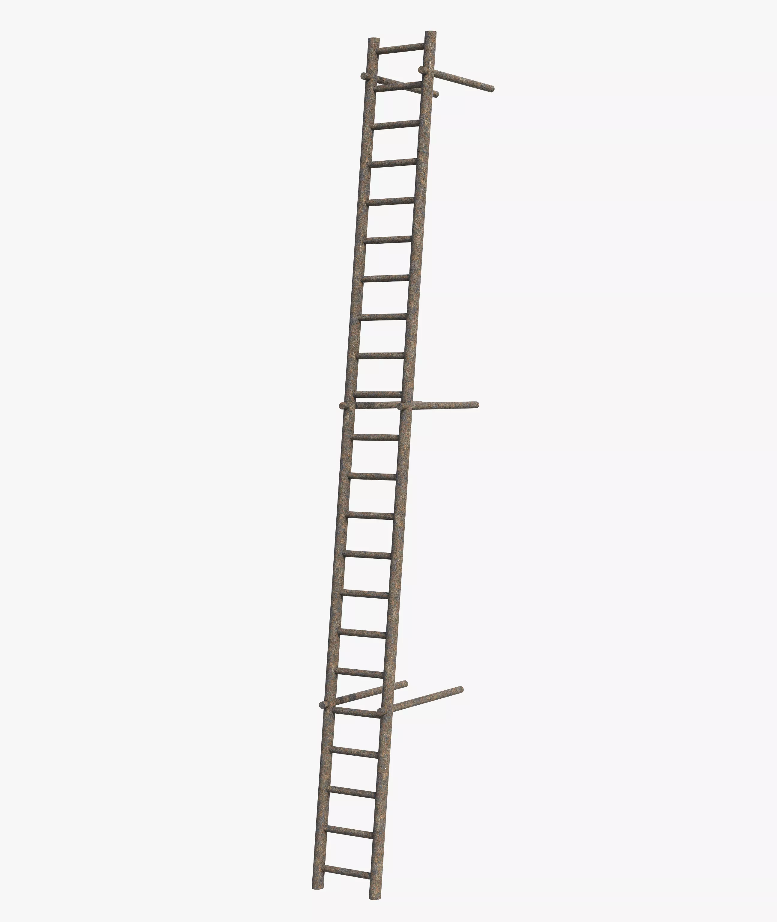 Industrial Vertical Stair Free 3D model
