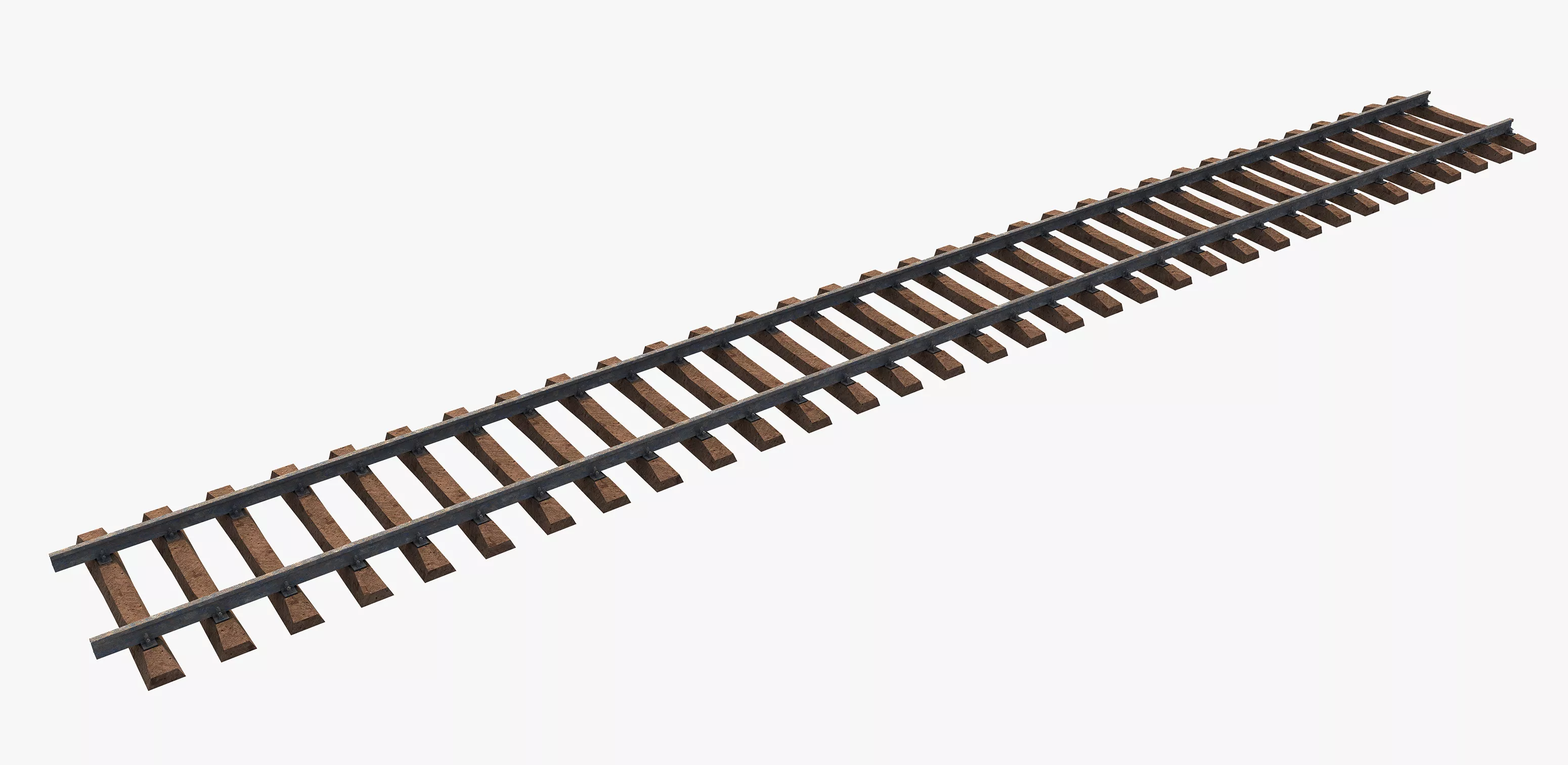 Railroad Track Free 3D model